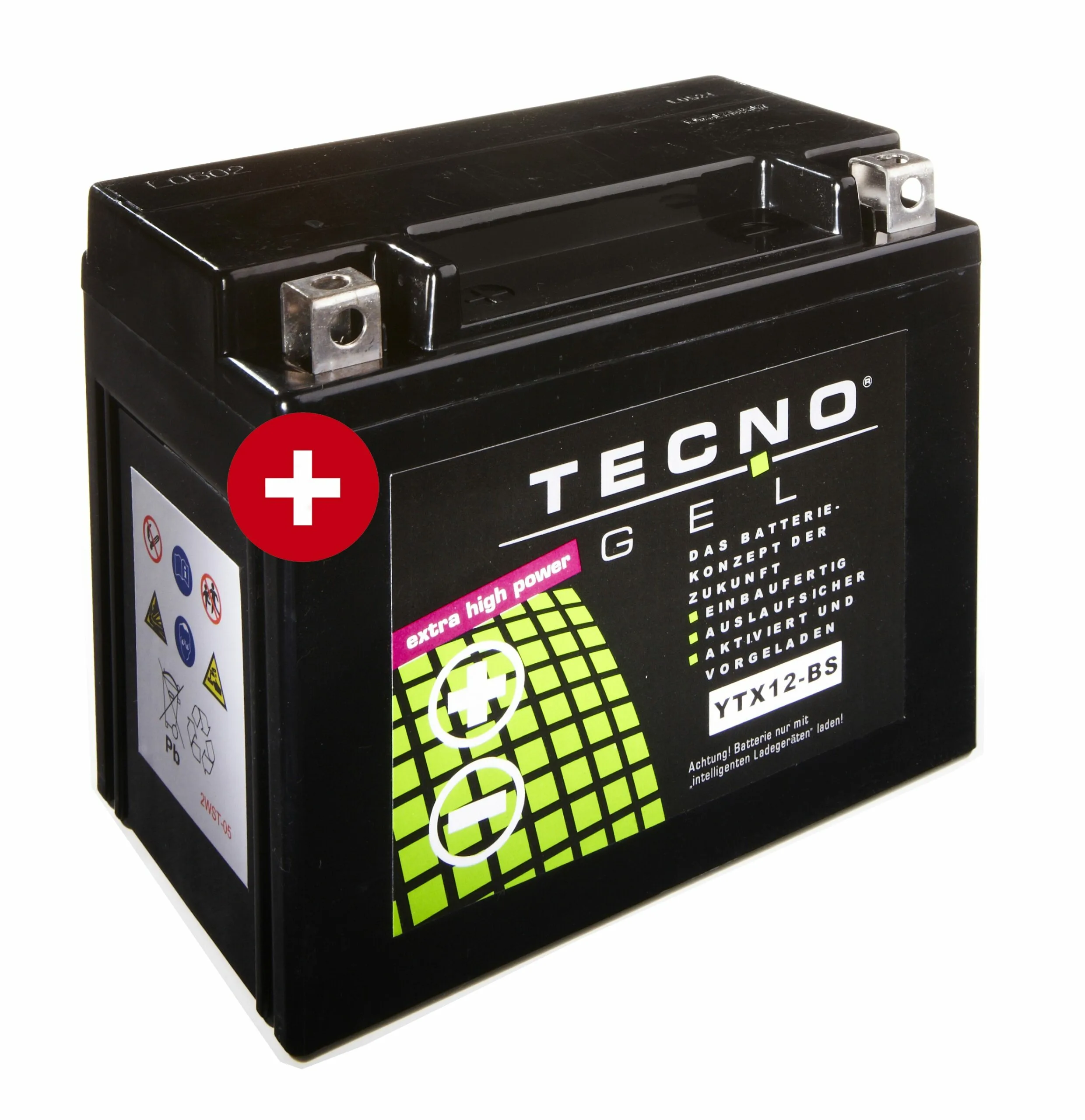 TECNO-GEL BATTERIE für YTX12-BS 12V 12Ah DIN 51012