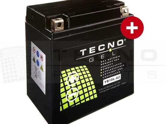 TECNO-GEL BATTERIE YB10L-A2/B2 12V 11AH DIN 51112, 51113