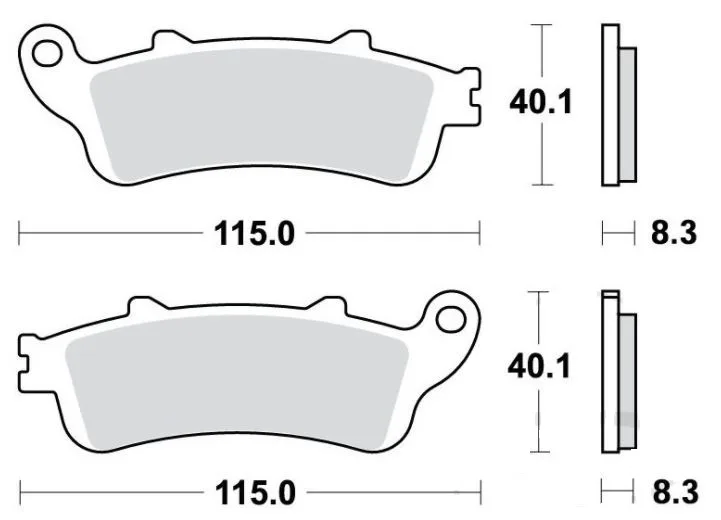 Bremsbelag Standard 7870074 TRW f. vorne & hinten für Honda, Kawasaki u. Victory