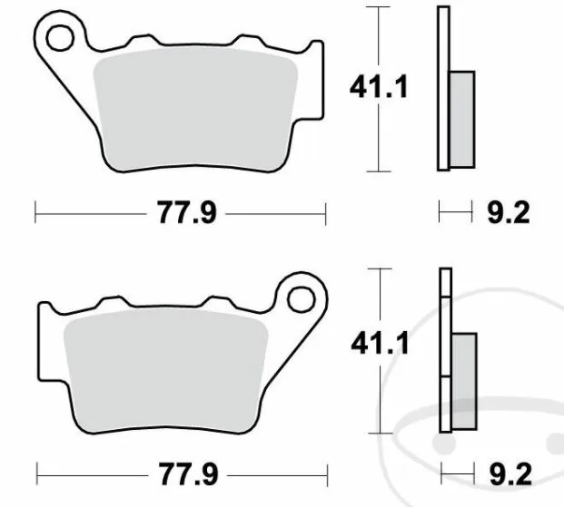 Bremsbelag Sinter 7870876 TRW f. hinten für Aprilia, Beta, BMW u.a.