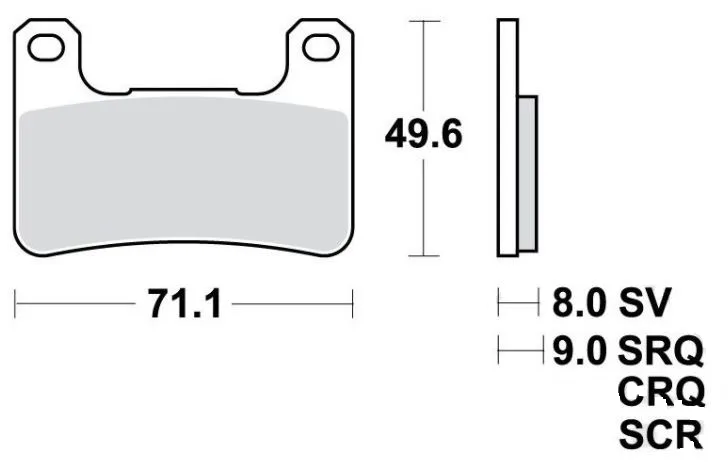 Bremsbelag Sinter 7874258 TRW f. vorne