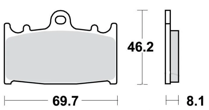 Bremsbelag Standard 7872336 TRW f. vorne & hinten für Husaberg, Kawasaki u.a.