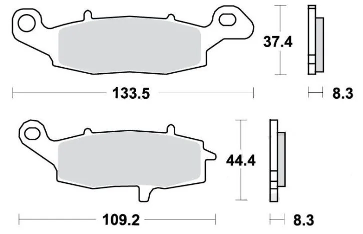 Bremsbelag Sinter 7870645 TRW f. vorne für CFMOTO, Kawasaki u. Suzuki