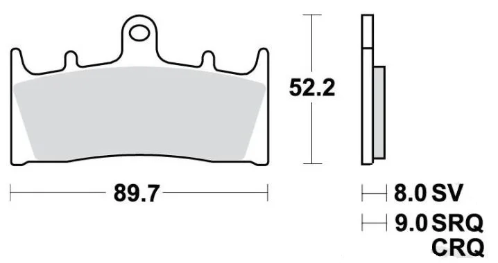 Bremsbelag Sinter 7873441 TRW f. vorne für Kawasaki u. Suzuki