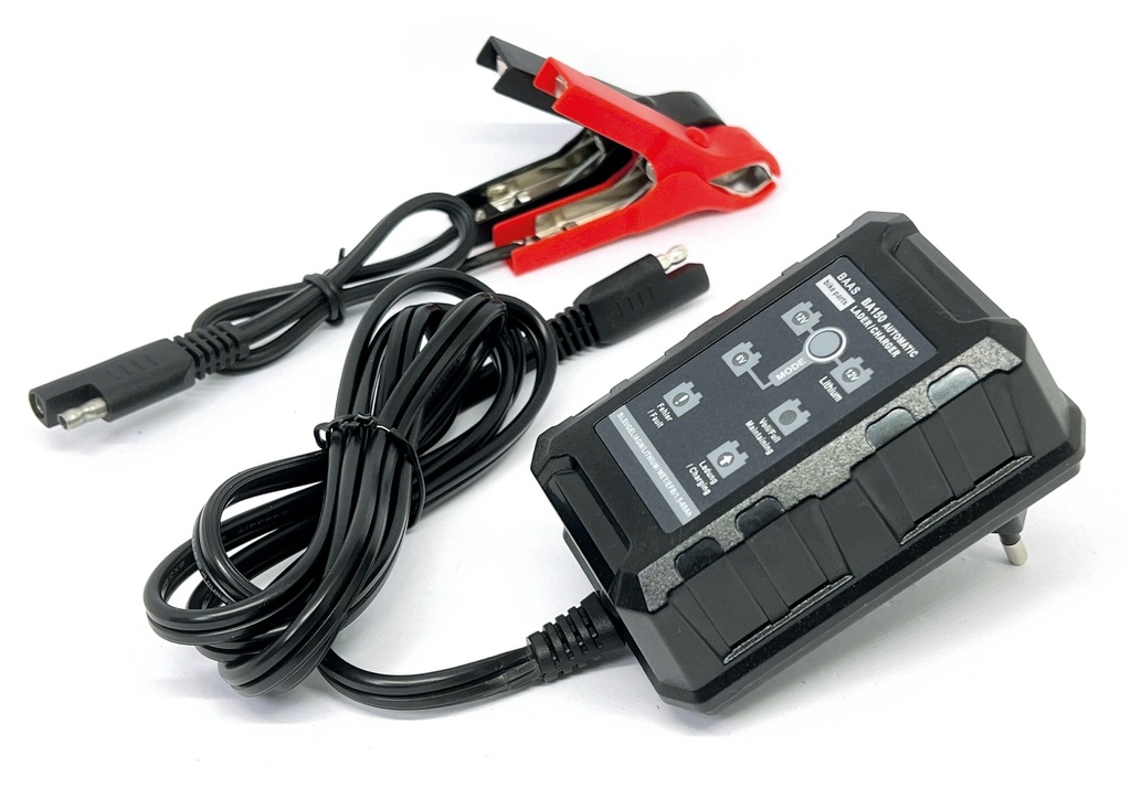 Neu: Automatik Batterie Ladegerät BAAS BA 150 universell Li-Ion und Blei (GEL, AGM etc.) mit 1,5 Ah - lädt bis 60 Ah Batterien!