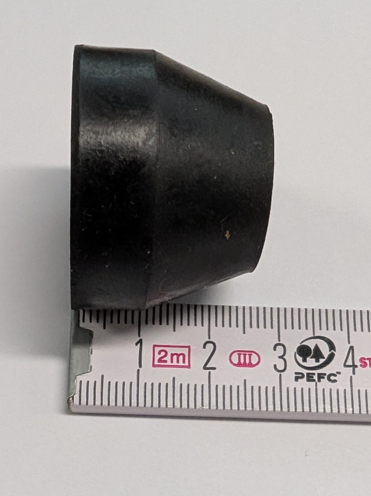 IKON Ersatzteil: Gummianschlagpuffer 25 mm schwarz Art.-Nr. 15 34 38 000 0