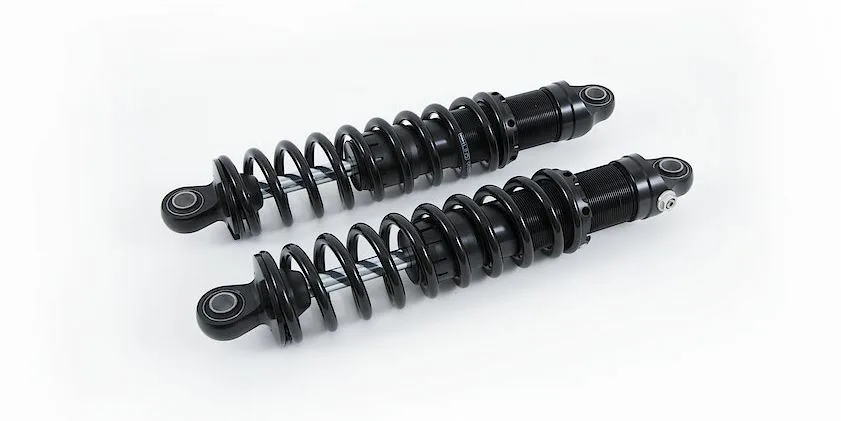 ÖHLINS Federbeine / Stoßdämpfer STX 36 Blackline Twin S36D HD 771 mit ABE für Harley-Davidson Road Glide Custom CVO FLTRXSE / CVO FLTRSE, Road Glide Special FLTRXS, Road Glide Ultra CVO FLTRUSE, Road King Custom FLHRS, Street Glide CVO FLHXSE, Street Glide FLHX / FLHX(S), Ultra Limited Low FLHTKL