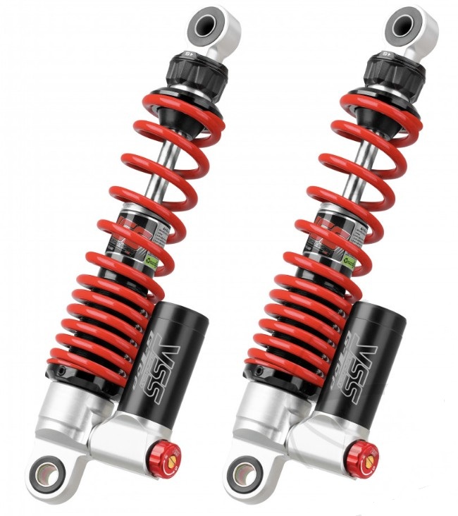 YSS Federbein Stoßdämpfer Stereo FU302-300TRC-02-858 einstellbar mit ABE für LAMBRETTA X3000 2023 - 2025