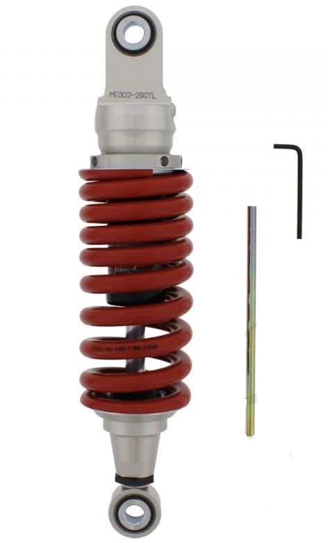 YSS Federbein Stoßdämpfer Mono ME302-290TL-01-85 einstellbar mit ABE für DERBI Senda 125 2004 - 2014