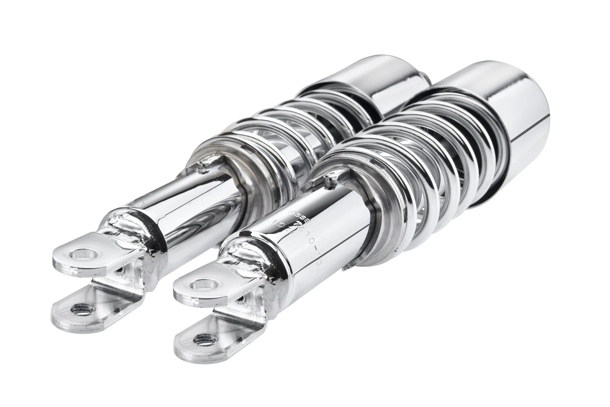 IKON Federbeine - Stoßdämpfer 7610-1296SP8 mit ABE in Chrom f. HONDA CB 650 , C u. SC, CB 750 C, Four (K0-7), K 1976-1981, GL 1000