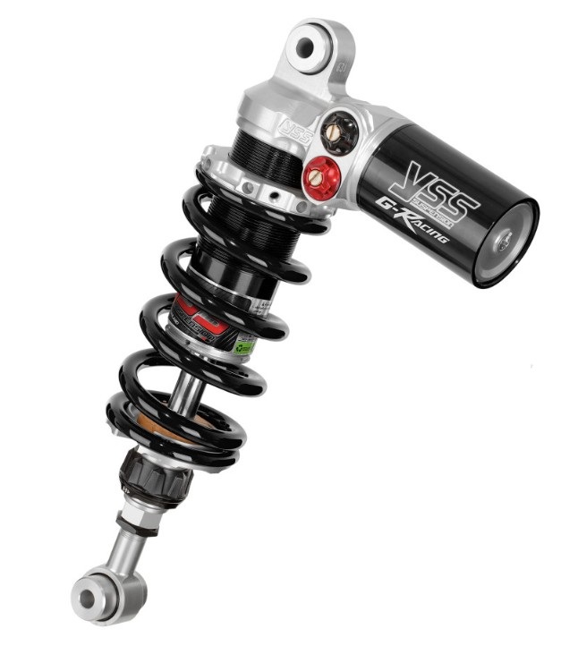 YSS Federbein Stoßdämpfer Mono MG456-320TRWL-45-888 einstellbar mit ABE für KAWASAKI NINJA 400 2018 - 2021