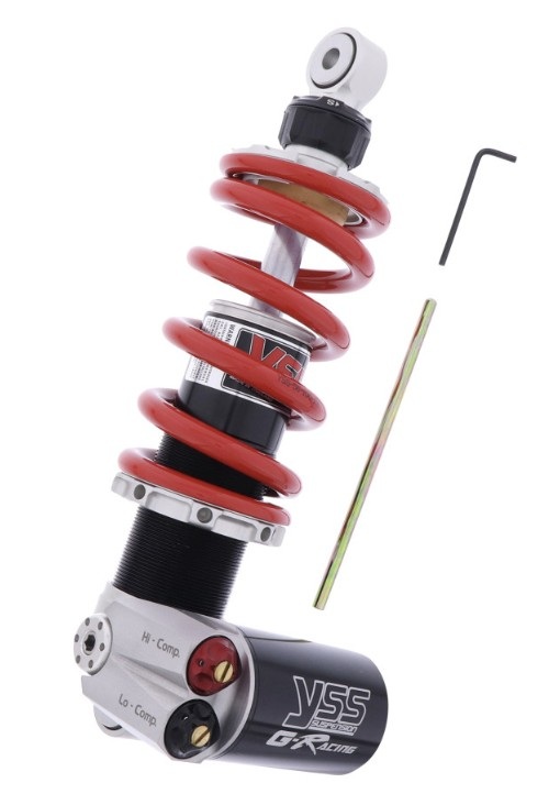 YSS Federbein Stoßdämpfer Mono MU456-285TRW-13I-858 einstellbar mit ABE für DUCATI HYPERMOTARD 821 2013 - 2015