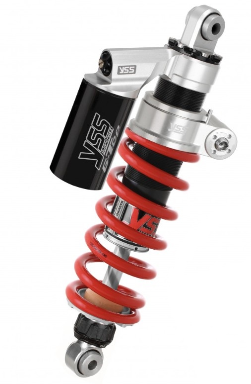 YSS Federbein Stoßdämpfer Mono MG456-380HRC-28-858 mit ABE für MOTO GUZZI V85 850 TT 2019 - 2022