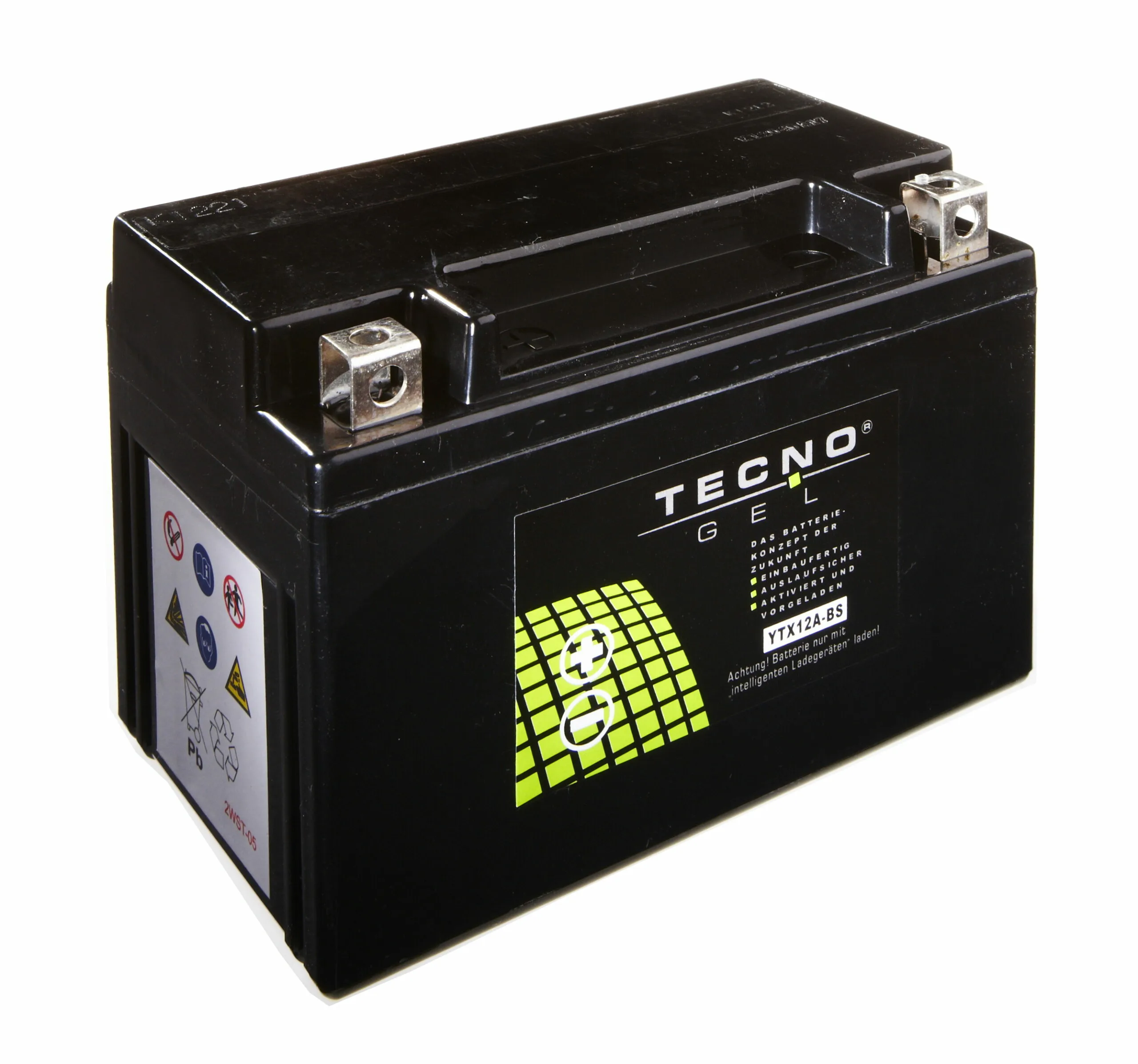 TECNO-GEL Batterie YT12A-BS = YTX12A-BS 12V 10 Ah (DIN 51013)