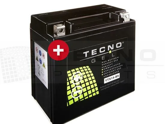 TECNO-GEL BATTERIE für YTX14-BS 12V 12 Ah DIN 51214