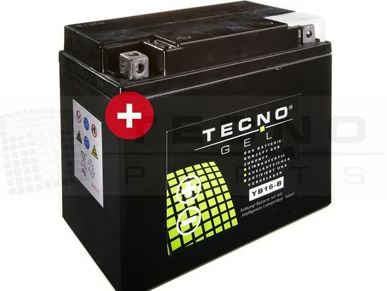 TECNO-GEL BATTERIE YB16-B 19Ah DIN 51912 f. viele Harleys