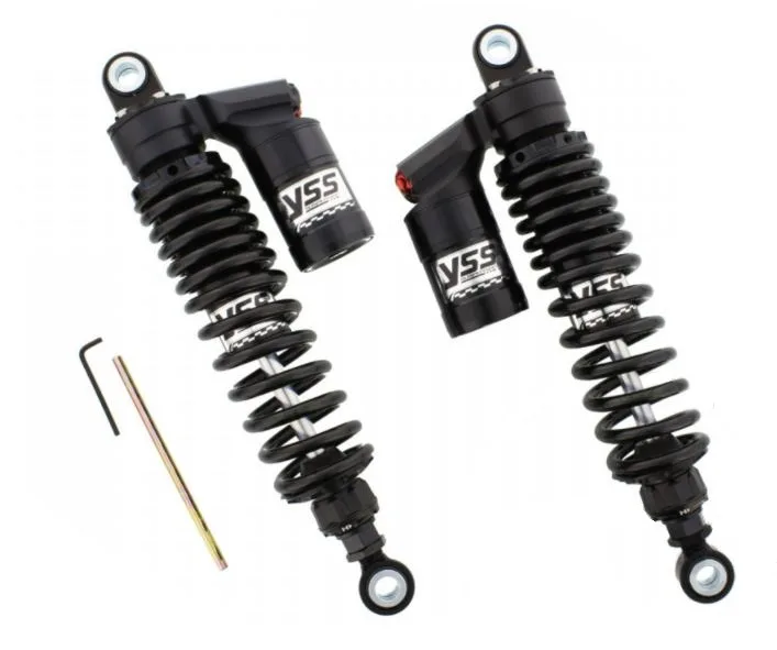 YSS Federbein Stoßdämpfer Stereo RG362-340TRWL-09-B-X mit ABE für TRIUMPH Bonneville 800/865/900, Scrambler 865, Thruxton 865