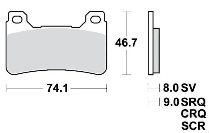 Bremsbelag Sinter 7874209 TRW vorne f. Honda