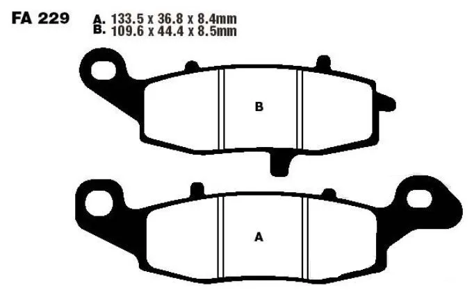 Bremsbelag Sinter 7328859 HH EBC f. Kawasaki und Suzuki