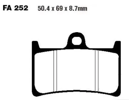 Bremsbelag Sinter 7328800 HH EBC für Yamaha