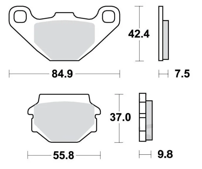 Bremsbelag Standard 7871486 TRW f. vorne & hinten für Aeon, Aprilia, Yamaha u.a.