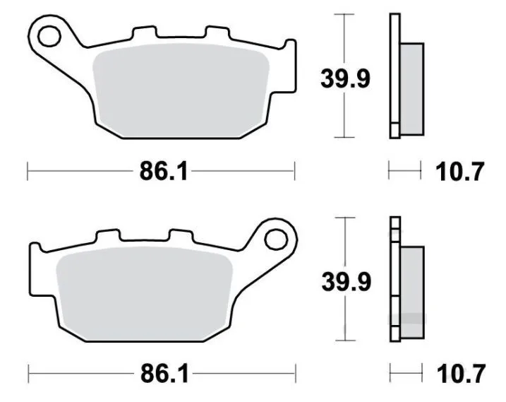 Bremsbelag Standard 7870975 TRW f. hinten für Buell, Honda u.a.