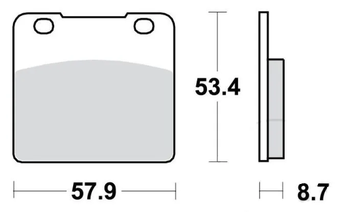 Bremsbelag Standard 7871551 TRW f. vorne & hinten div. Suzuki Modelle