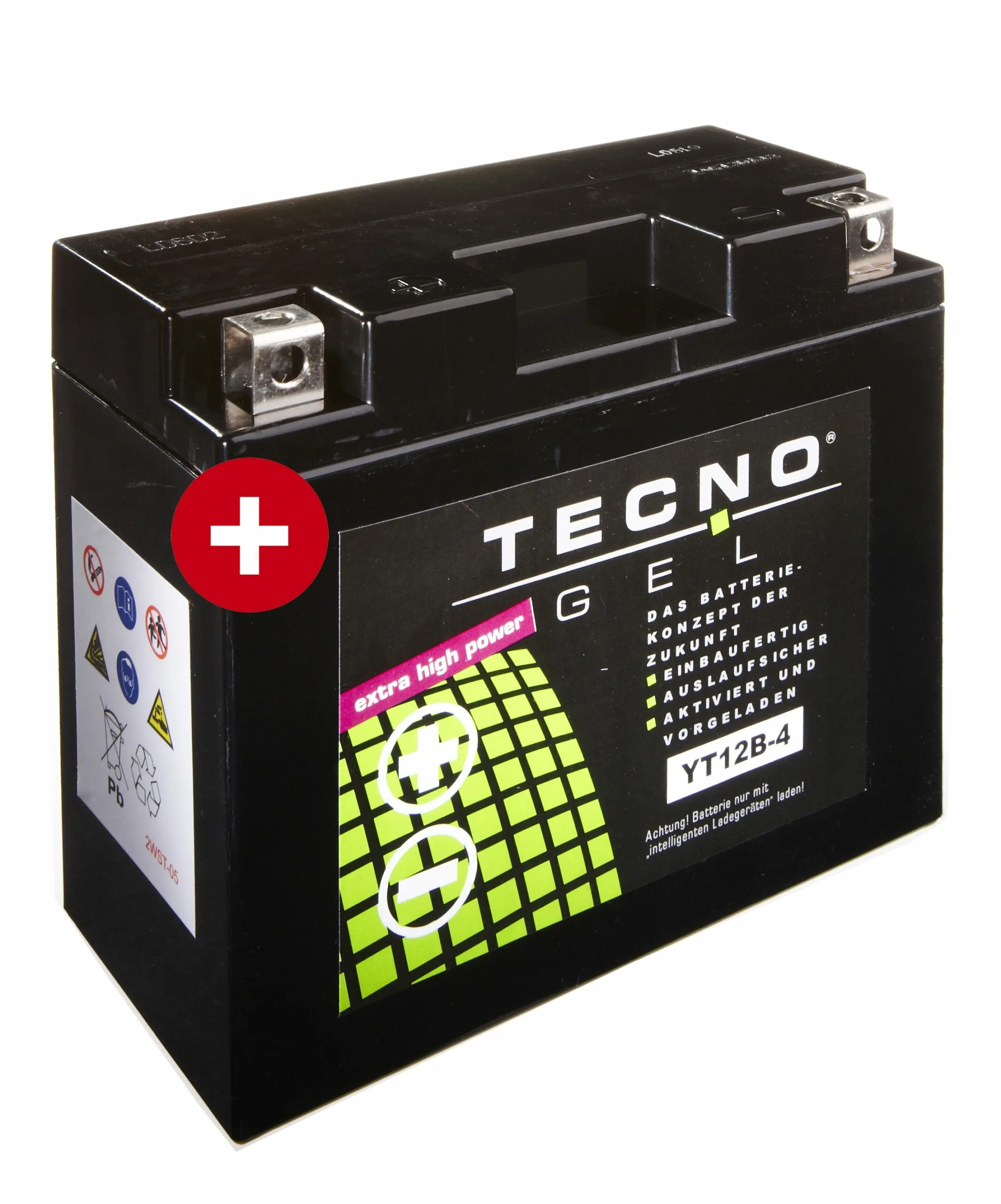 TECNO-GEL BATTERIE für YT12B-4 = YT12B-BS (DIN 51290)