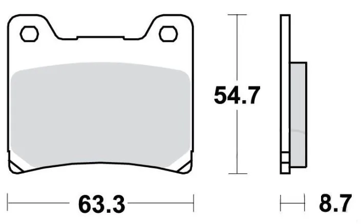 Bremsbelag Standard 7871213 TRW f. vorne & hinten für Norton u. Yamaha