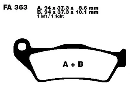 Bremsbelag Standard 7324247 EBC für div. Modelle