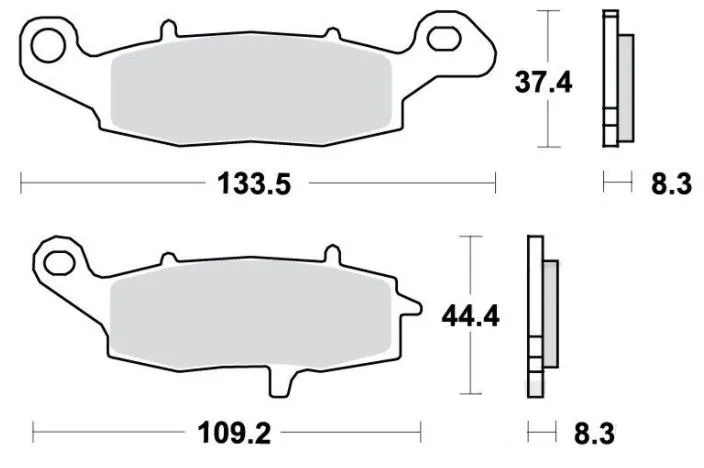 Bremsbelag Standard 7873185 TRW f. vorne & hinten für CFMOTO, Kawasaki u. Suzuki