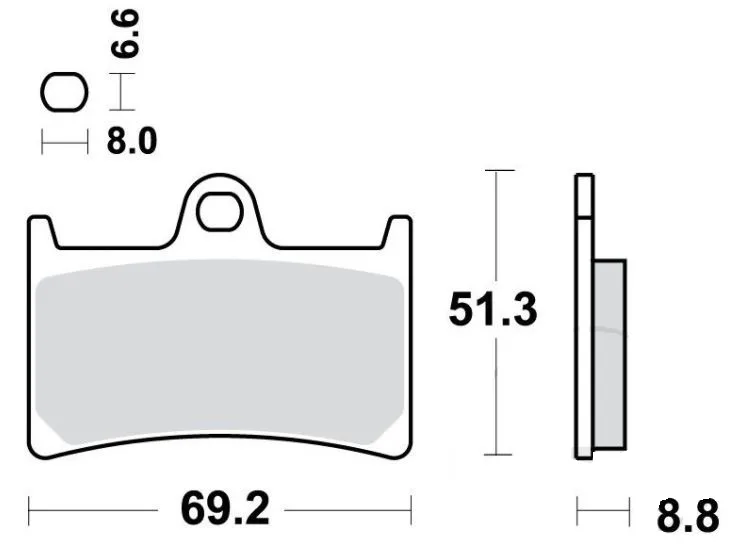 Bremsbelag Sinter 7873607 TRW vorne für Yamaha