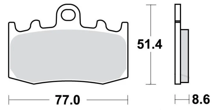 Bremsbelag Sinter 7874134 TRW f. vorne