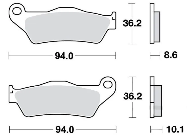 Bremsbelag Standard 7870611 TRW f. vorne & hinten