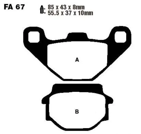 Bremsbelag Standard 7326507 EBC f. Aeon, Aprilia u.a.