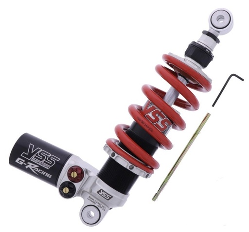 YSS Federbein Stoßdämpfer Mono MU456-315TRWJ-06-858 einstellbar mit ABE für MOTO GUZZI V100 1000 MANDELLO 2022 - 2024